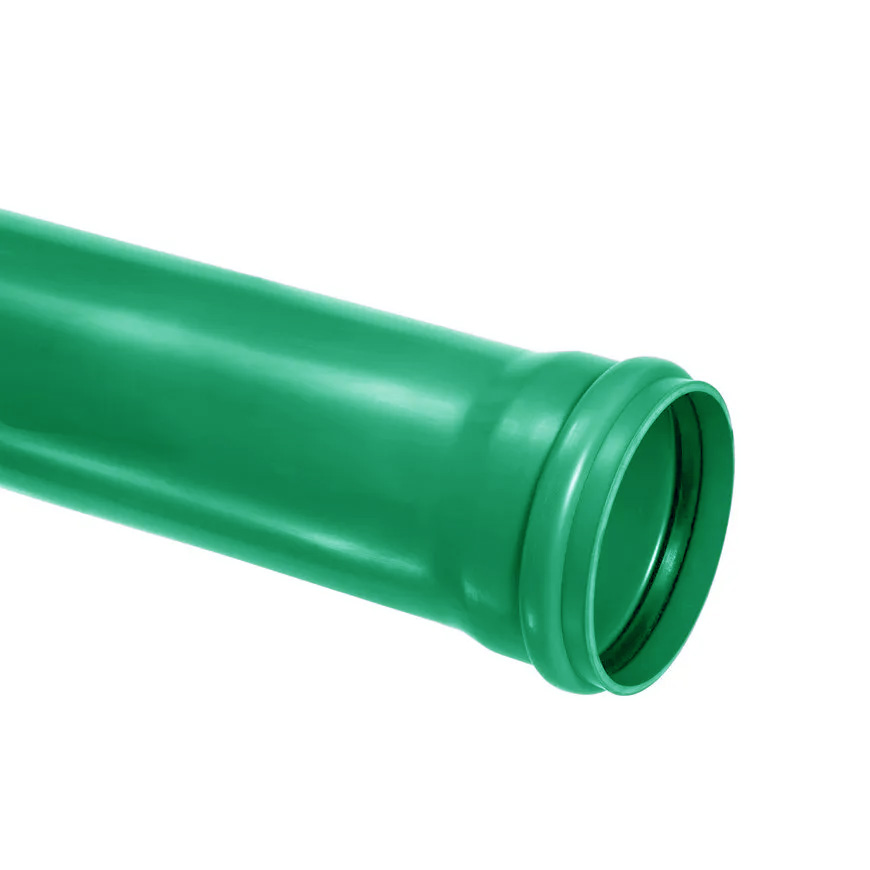 PVC afvoerbuis 400 mm SN8 groen met manchetmof L = 5 m