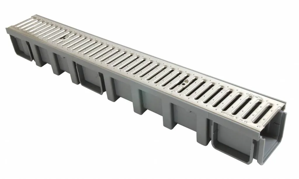 Nicoll Connecto 100 lijngoot met RVS sleufrooster | 100 x 13,4 x 6 cm