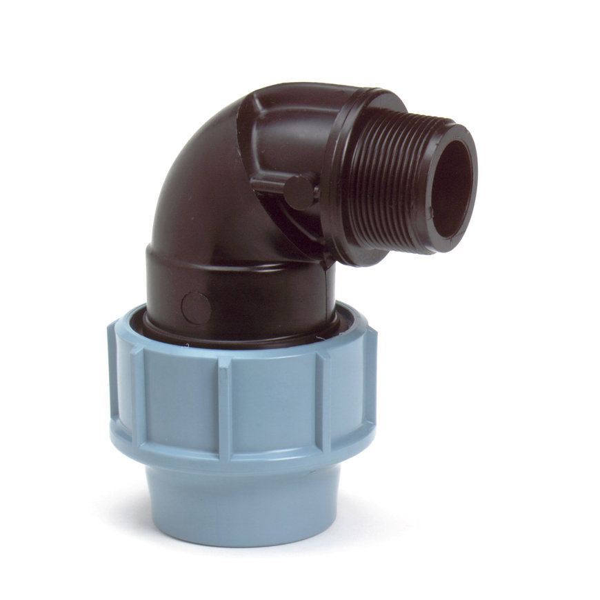 Tyleen knie x buitendraad 32 mm x 3/4", Unidelta