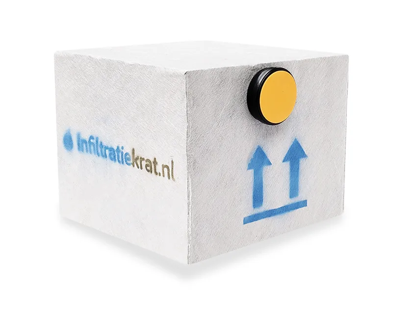 Infiltratiekrat 150 liter zwaar - 60 x 60 x 40 cm | 1 x 125 mm, ITK