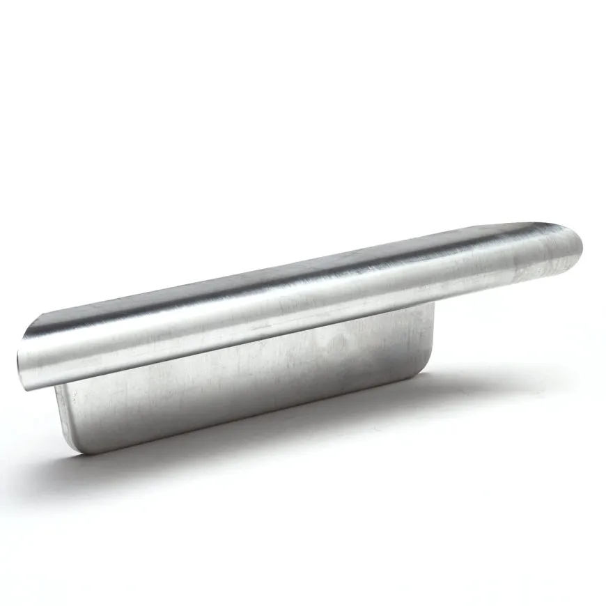 Zinken bakgoot eindstuk rechts B44, 210 mm, NTZ